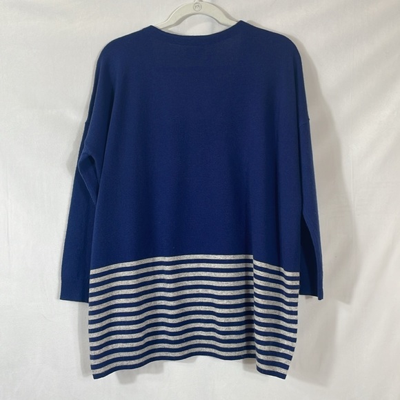 Vineyard Vines Sweater XS Relaxed Oversized Wool Cashmere Blend Navy EUC - Picture 3 of 11